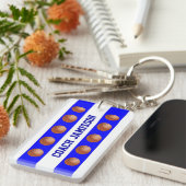 Keychain、Busketballe Coach、Player用Blue/White キーホルダー (正面右)