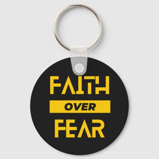 Keychain_FaithOverFear キーホルダー (正面)