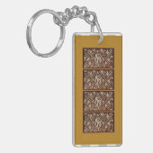 Keychain Fob with design form Papua New Guinea キーホルダー (正面左)