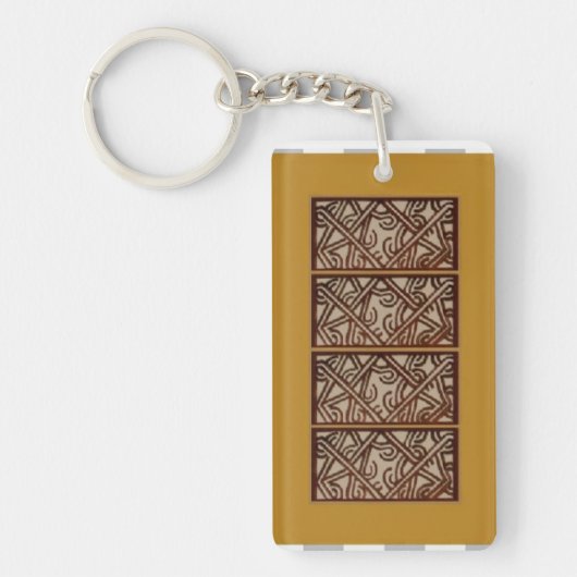 Keychain Fob with design form Papua New Guinea キーホルダー (正面)