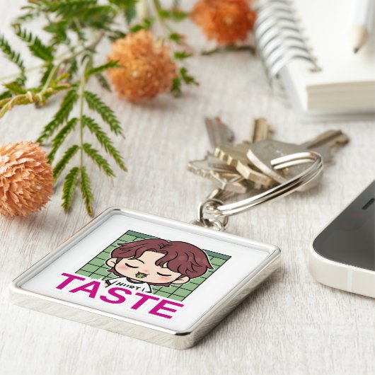Keychain Haechan TASTE Theme キーホルダー (側面)