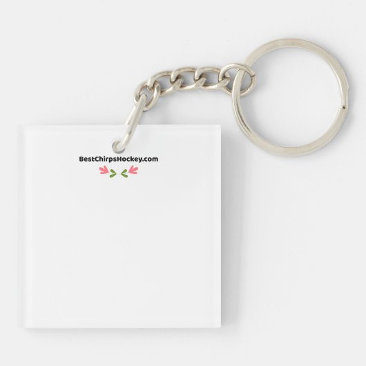 Keychain hockey gift does coach know キーホルダー (裏面)