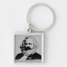 Keychain Karl Marx - square