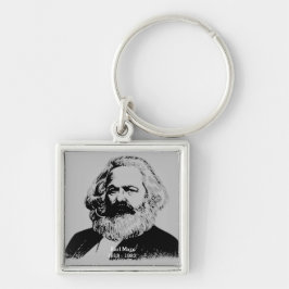 Keychain Karl Marx - square キーホルダー