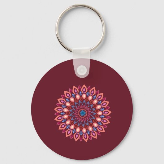 Keychain mandala art  キーホルダー (正面)