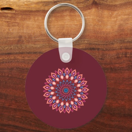 Keychain mandala art  キーホルダー (裏面)