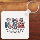 Keychain-Patriotic 4th of July キーホルダー (裏面)