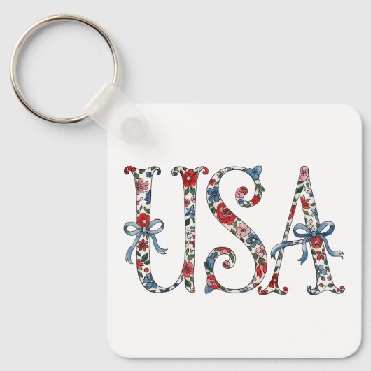   Keychain Patriotic US 250th Anniversary Keychain キーホルダー (正面)