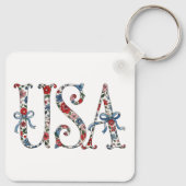   Keychain Patriotic US 250th Anniversary Keychain キーホルダー (裏面)