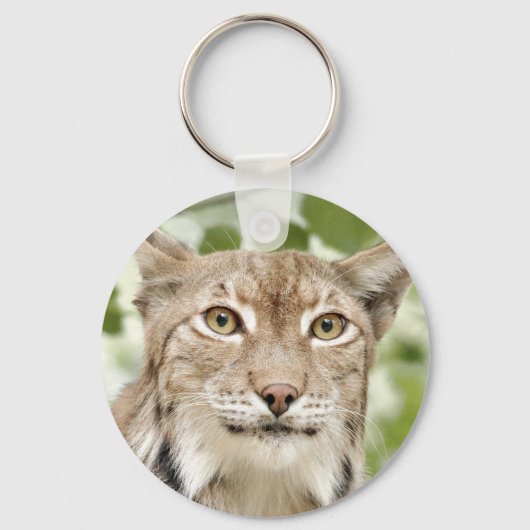 keychain photo lynx, cat , animals. キーホルダー (正面)