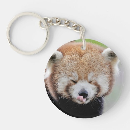 keychain photo red panda 0076. キーホルダー (正面)