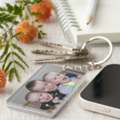 Keychain/Porte-cléの長方形のrectangulaire キーホルダー (正面右)