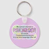Keychain Psychology Love Language (ADHD, Autistic) キーホルダー (正面)