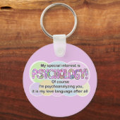 Keychain Psychology Love Language (ADHD, Autistic) キーホルダー (正面)