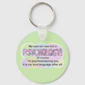 Keychain Psychology Love Language (ADHD, Autistic) キーホルダー (裏面)