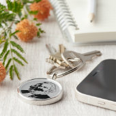 Keychain rond premium Karl Marx キーホルダー (側面)