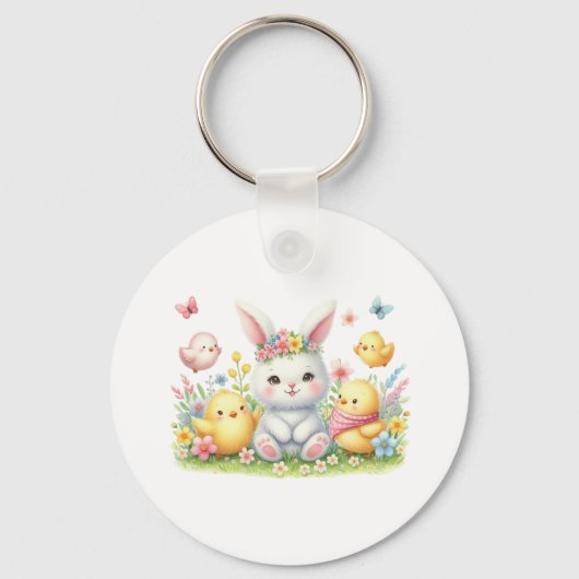 Keychain-Spring Floral Keychain キーホルダー (正面)