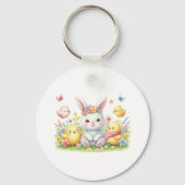 Keychain-Spring Floral Keychain キーホルダー (裏面)