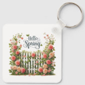Keychain-Spring Floral Keychain キーホルダー (裏面)