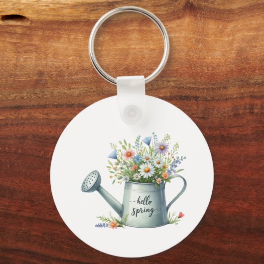 Keychain-Spring Floral Keychain キーホルダー (裏面)