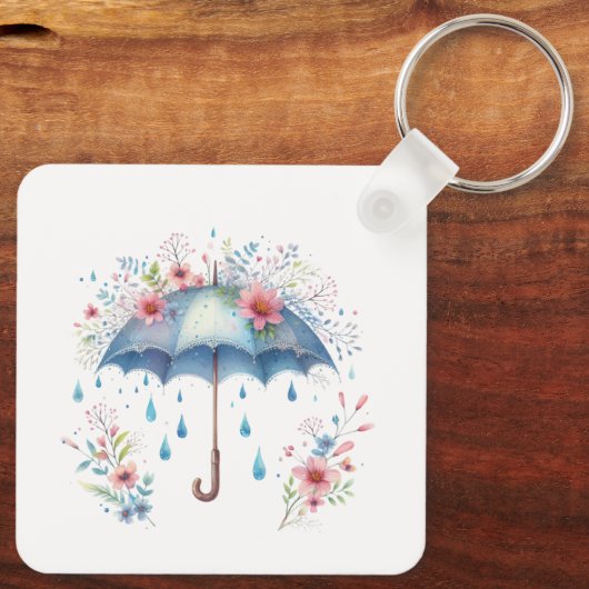 Keychain-Spring Floral Keychain  キーホルダー (裏面)