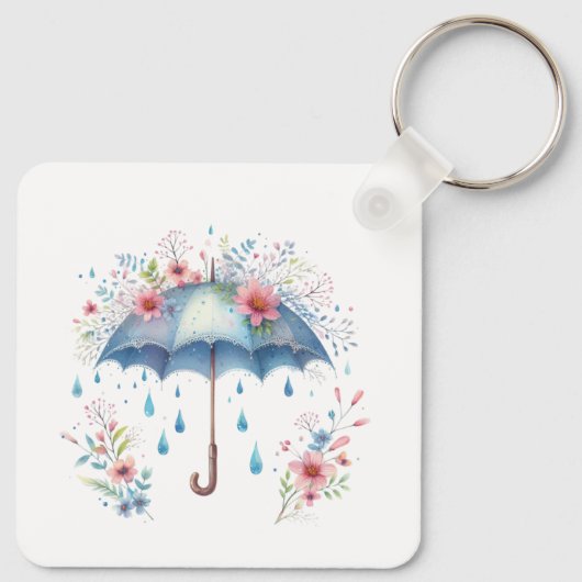 Keychain-Spring Floral Keychain  キーホルダー (裏面)