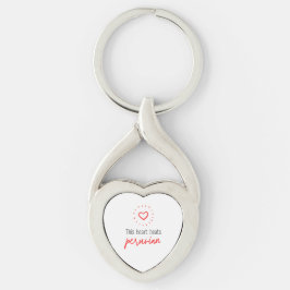 Keychain: This heart beats peruvian キーホルダー