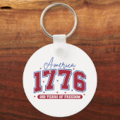Keychain USA 250th Anniversary Patriotic Keychain キーホルダー (裏面)