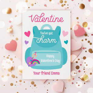 Keychain Valentine Classroom得カードのチャーム 招待状