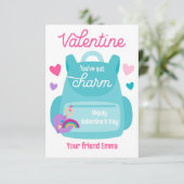 Keychain Valentine Classroom得カードのチャーム 招待状 (スタンド正面)