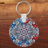 Keychain with フランスの Colorsデザイン キーホルダー (裏面)