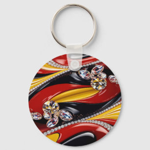 Keychain with Belgian Colorsデザイン キーホルダー