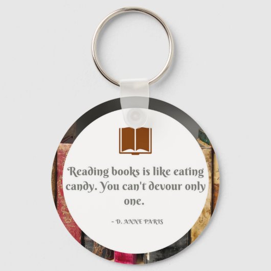 Keychain with Book引用文 キーホルダー (正面)