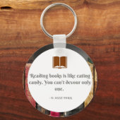 Keychain with Book引用文 キーホルダー (正面)