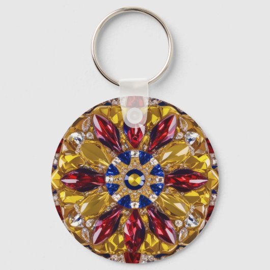 Keychain with Colombia Colorsデザイン キーホルダー (正面)