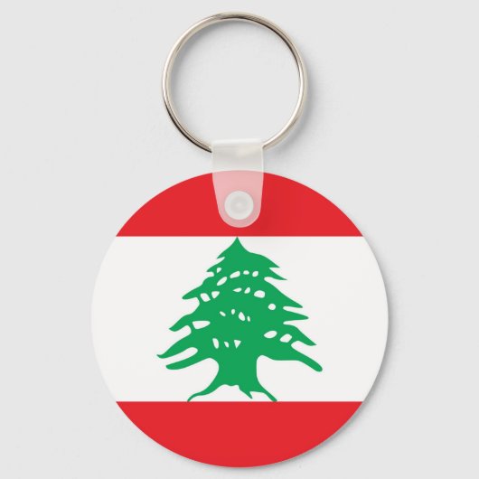 Keychain with Flag of Lebanon キーホルダー (正面)