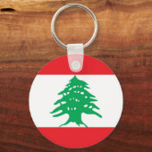 Keychain with Flag of Lebanon キーホルダー (正面)