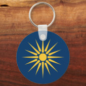 Keychain with Flag of Macedonia, Greece キーホルダー (正面)