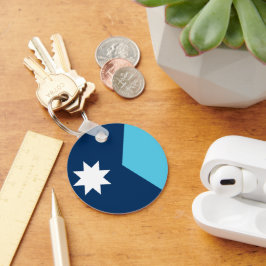 Keychain with Flag of Minnesota, USA キーホルダー