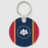 Keychain with Flag of Mississippi キーホルダー (正面)