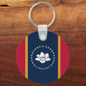 Keychain with Flag of Mississippi キーホルダー (正面)