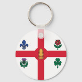 Keychain with Flag of Montreal, Canada キーホルダー (裏面)