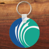 Keychain with Flag of Ottawa, Canada キーホルダー (正面)