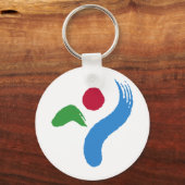 Keychain with Flag of Seoul, South Korea キーホルダー (正面)