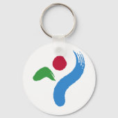Keychain with Flag of Seoul, South Korea キーホルダー (裏面)