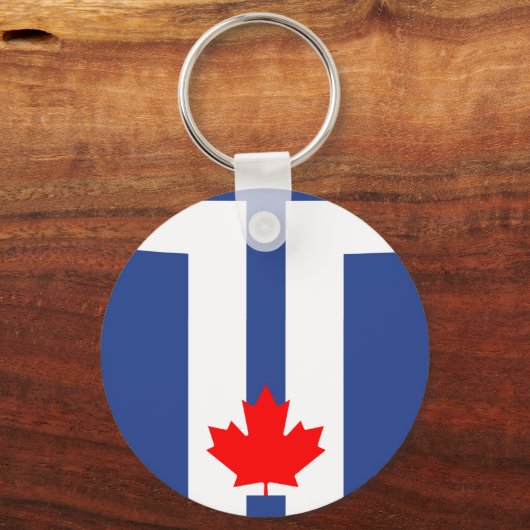 Keychain with Flag of Toronto, Canada キーホルダー (裏面)