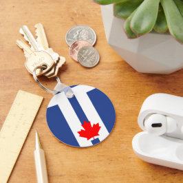 Keychain with Flag of Toronto, Canada キーホルダー