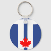 Keychain with Flag of Toronto, Canada キーホルダー (裏面)