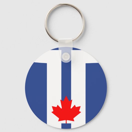 Keychain with Flag of Toronto, Canada キーホルダー (裏面)