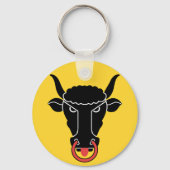 Keychain with Flag of Uri canton, Switzerland キーホルダー (正面)